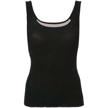 scoop neck vest