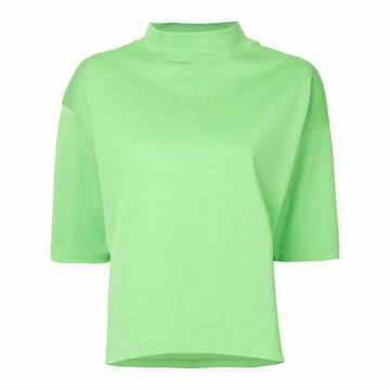 high neck boxy T-shirt