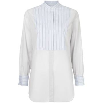 mandarin collar longline shirt