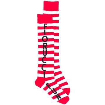 striped logo socks