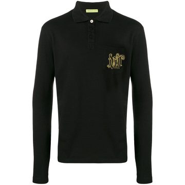 logo embroidered polo top