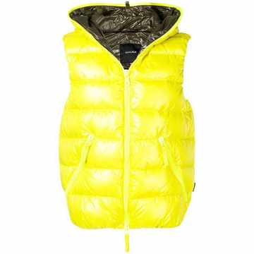 hooded padded vest