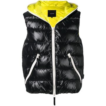 hooded puffer vest