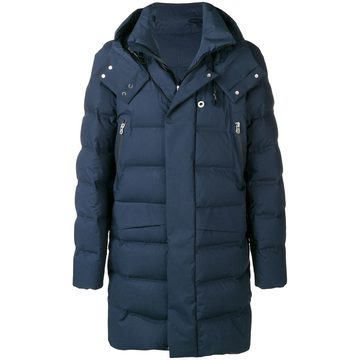 zipped padded coat