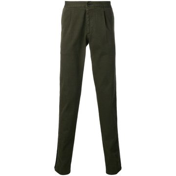 contrast trim chino trousers