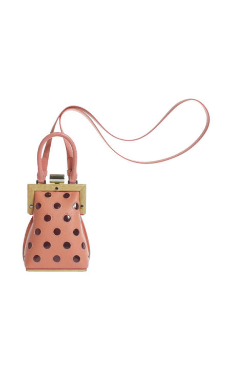 La Minaudiere Polka-Dotted Leather Bag展示图