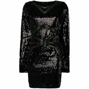 sequinned mini dress