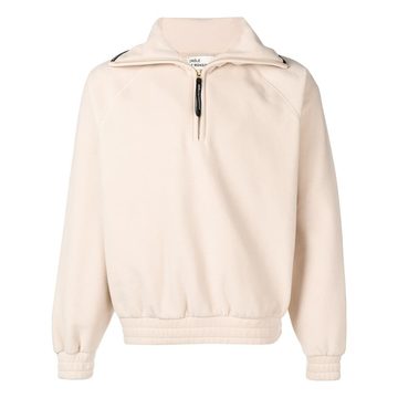 funnel-neck zipped sweatshirt