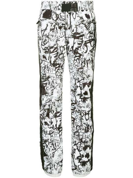 graffiti print ski pants展示图