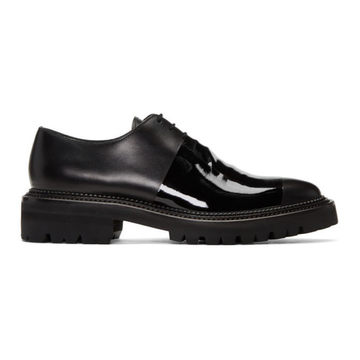 Black Fetish Whole-Cut Oxfords