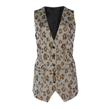 Floral Lurex Vest