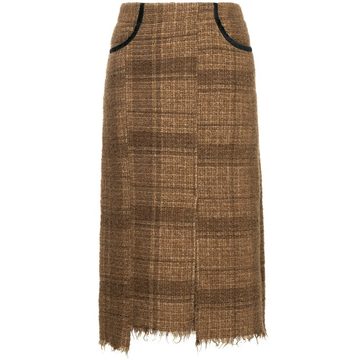 midi tweed skirt