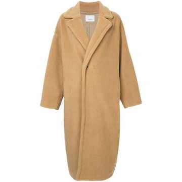 single breasted oversized coat