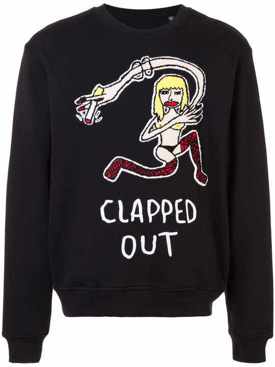 Clapped Out crew neck sweatshirt展示图