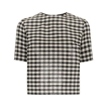 houndstooth pattern top