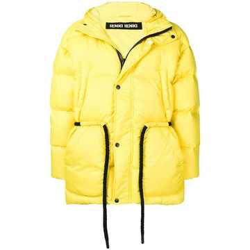 drawstring padded coat