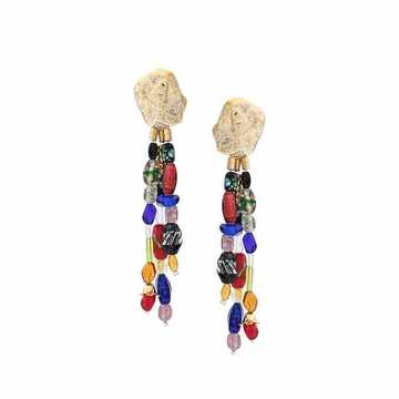 beaded drop earring