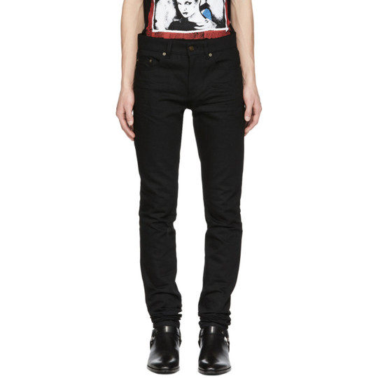 Black Low-Waisted Skinny Jeans展示图