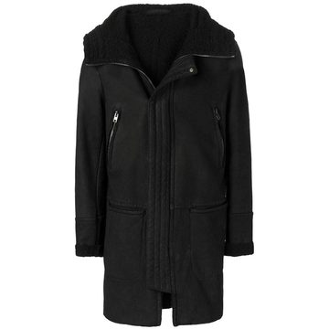 lined hooded coat