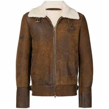 shearling biker jacket