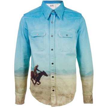 western scene shirt jacket