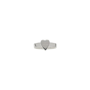 Silver Logo Heart Ring
