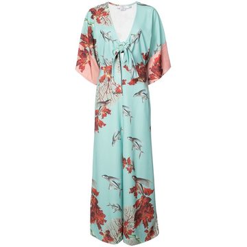 Tropical V-neck maxi dress