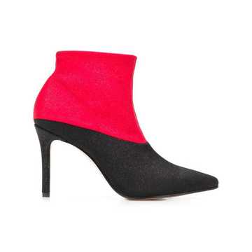 two-tone ankle boots