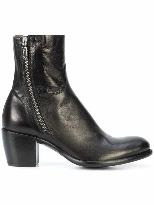 block heel ankle boots展示图