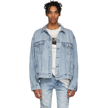 Blue Denim Oh G Acid Trip Trash Jacket