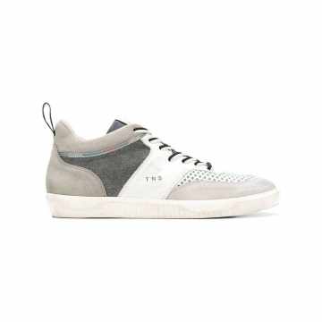 panelled colour block sneakers
