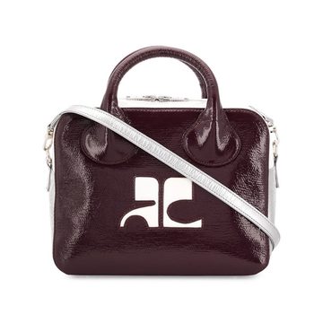 contrast logo tote bag