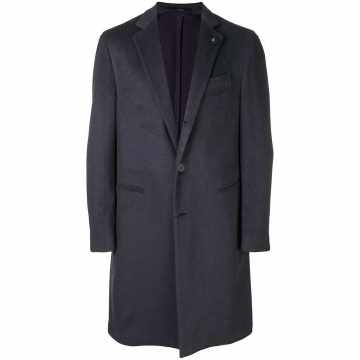 cashmere single-breasted coat