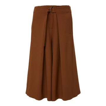 Chalky Drape Pleated Relaxed Long Short