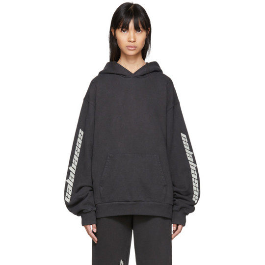 Black 'Calabasas' French Terry Hoodie展示图