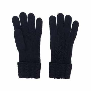 cable-knit gloves