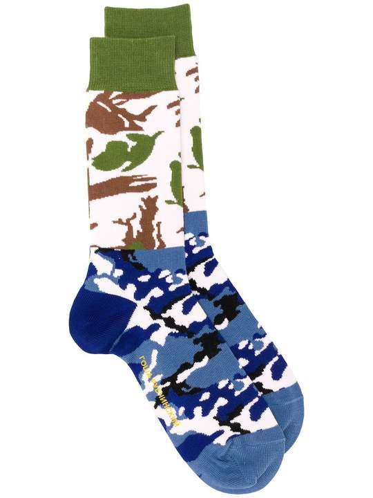 camouflage print socks展示图