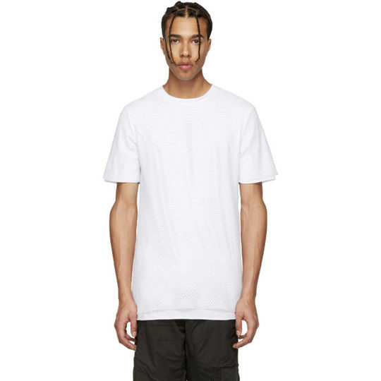 White Layered Mesh T-Shirt展示图