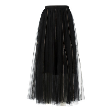 Sensitive Transparency Tulle Skirt