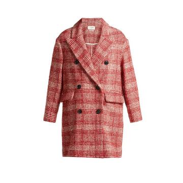 Ebra double-breasted wool-blend coat