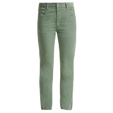 Aliff stretch cotton-blend corduroy trousers