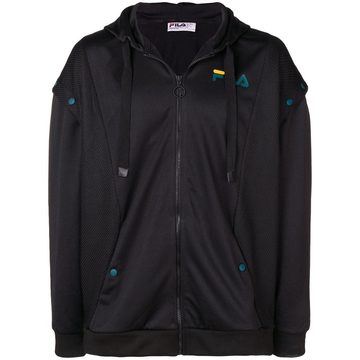 hooded panel jacket