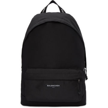 Black Nylon Explorer Backpack
