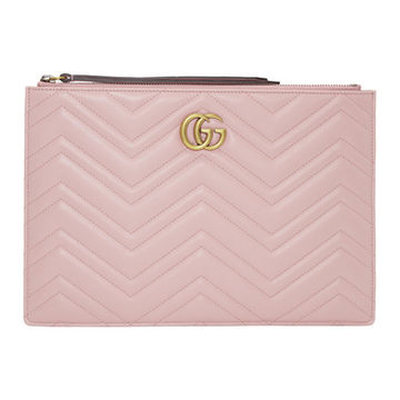 Pink GG Marmont 2.0 Pouch