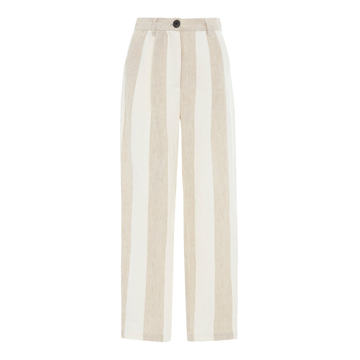 Dita High-Waisted Straight-Leg Linen Pants