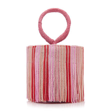 Beaded Straw Mini Bag