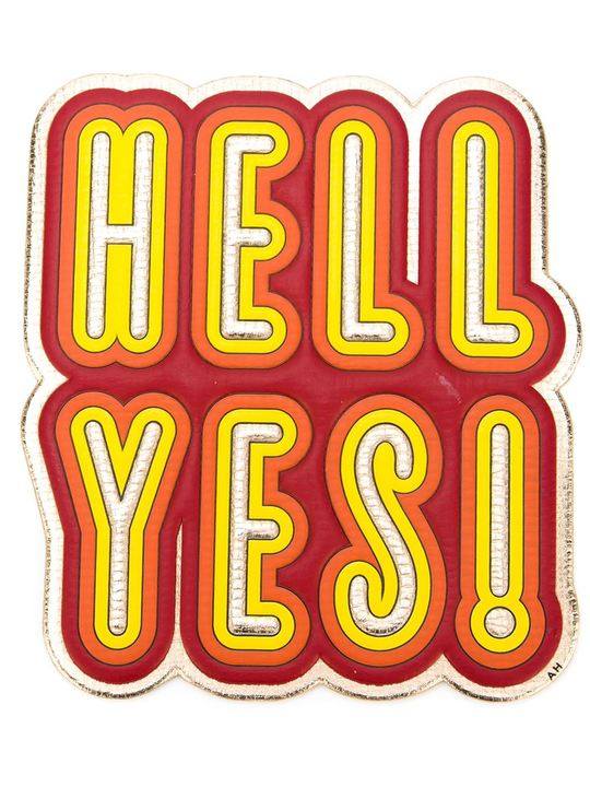 'Hell Yes'贴花展示图