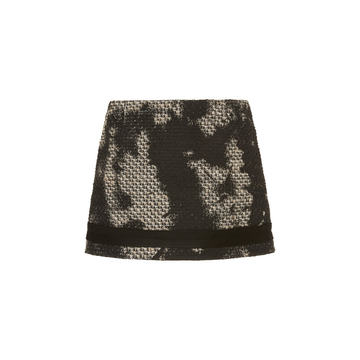 Coated Boucle Mini Skirt