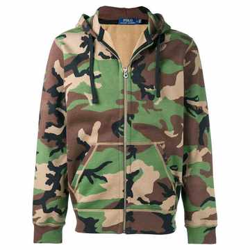 camouflage zip hoodie