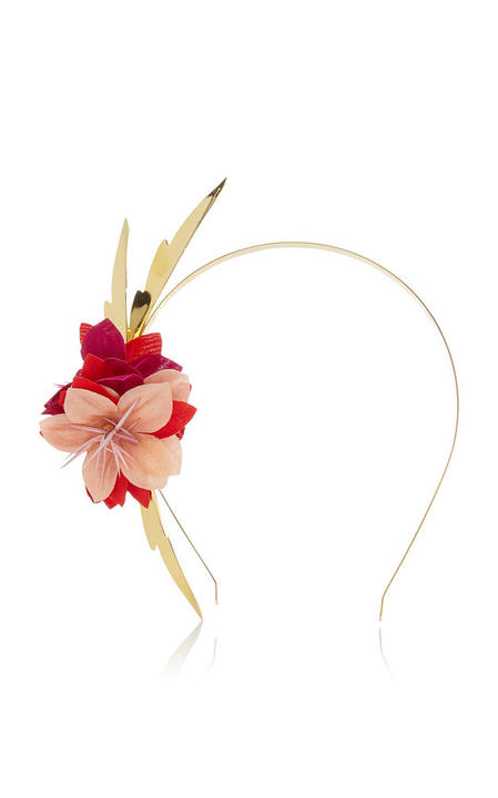 Moana 14K Gold-Plated Floral Headband展示图